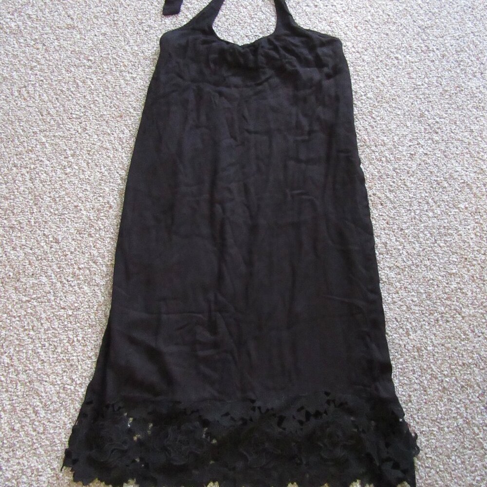 Ella Moss Black Halter Maxi Dress Size Medium